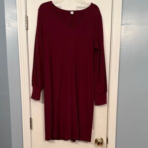 Old Navy Burgundy L/S Dress - sz L